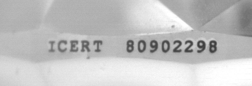 Grabado ICERT 80902298 visto al microscopio