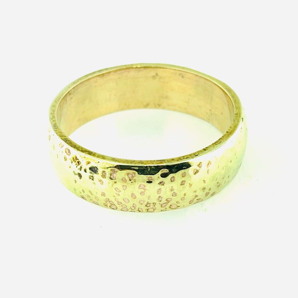 [0001089/4.0/AMA18/4] ARGOLLA AMA MARTILLADA (copia) (Oro amarillo 18kt, 4mm, 4.0)