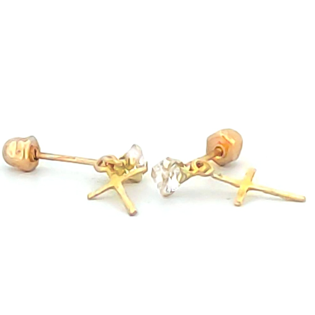 [353316] BROQUEL CRUZ COLGANTE 10K