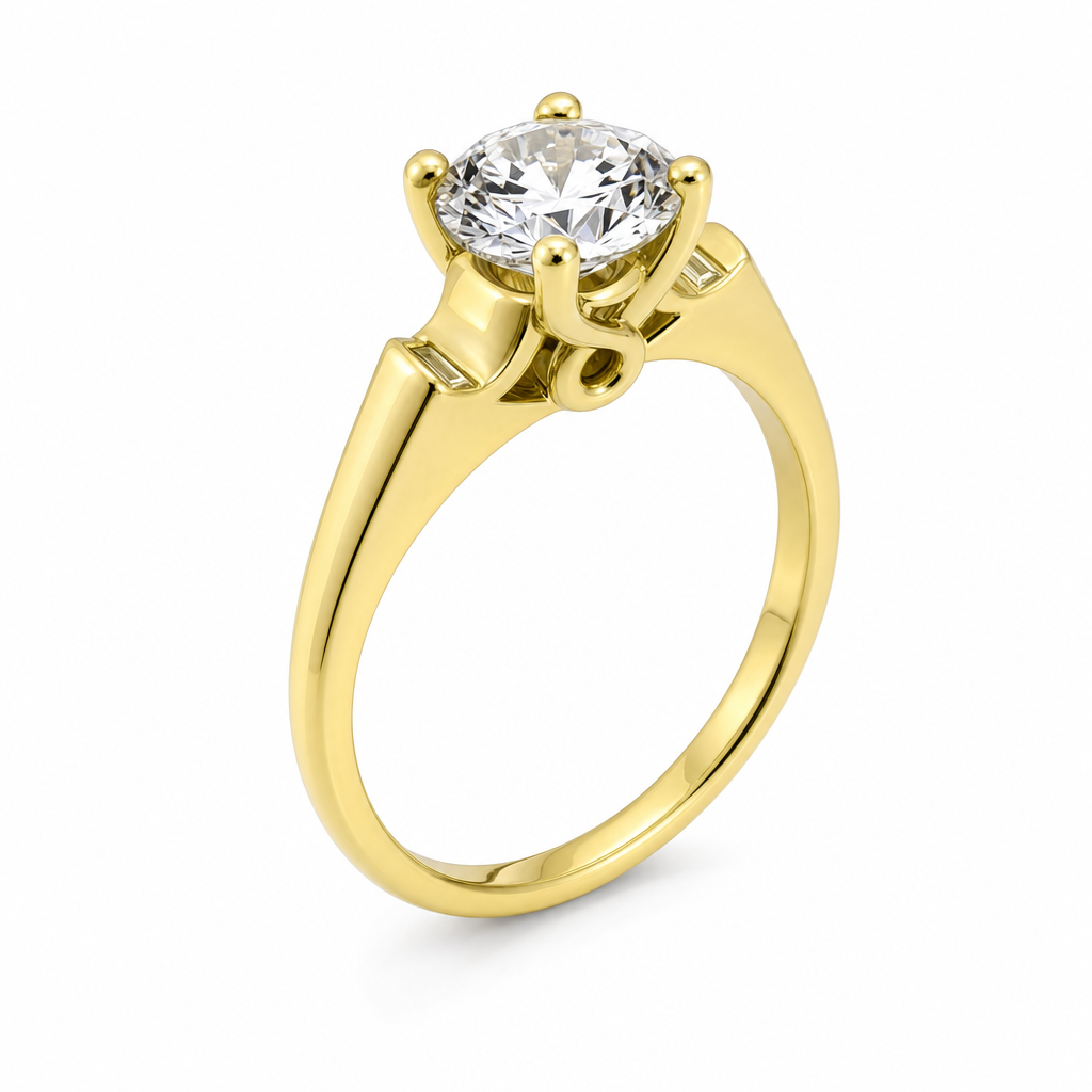 MONTADURA 373210 (Oro amarillo 18kt, 3.0, Zirconia)
