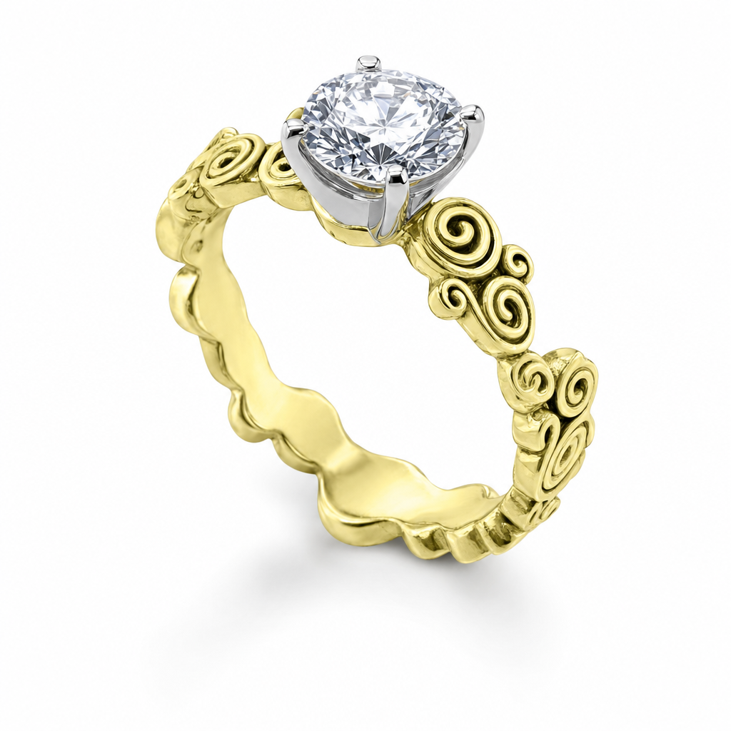 MONTADURA 373217 (Oro amarillo 18kt, 3.0, Zirconia)