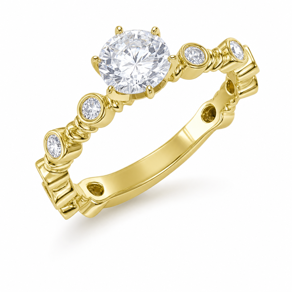 MONTADURA 10-0-02-0-04 373281 (Oro amarillo 18kt, 3.0, Zirconia)