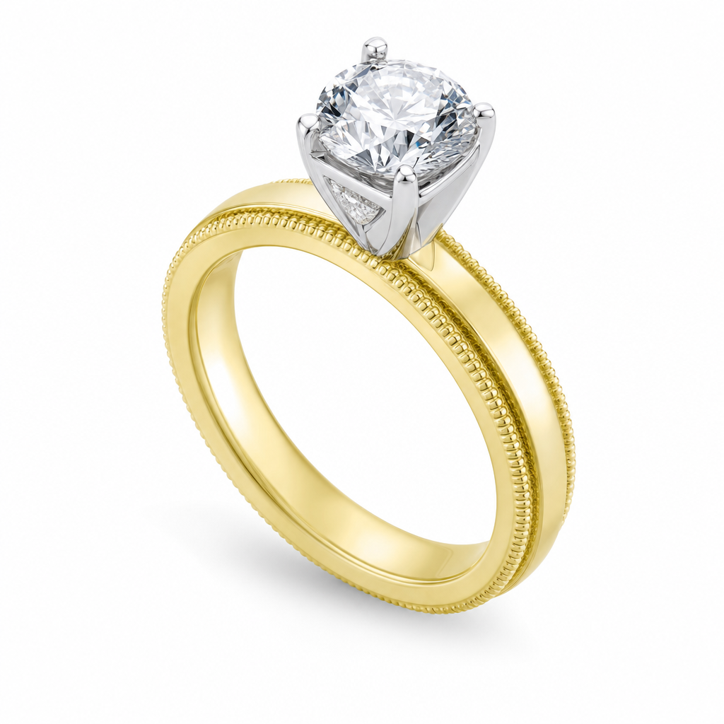 MONTADURA 373215 (Oro amarillo 18kt, 4.0, Zirconia)