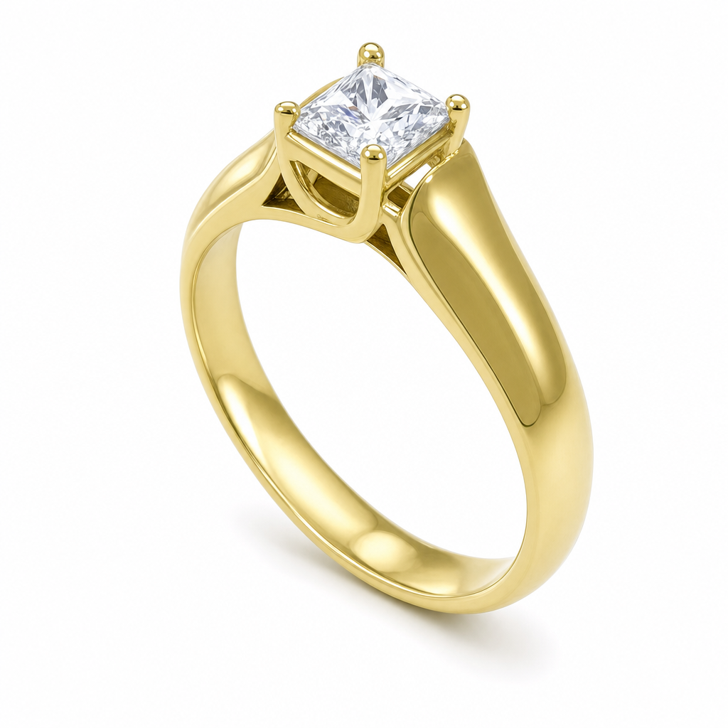 MONTADURA 373235 (Oro amarillo 18kt, 3.0, Zirconia)
