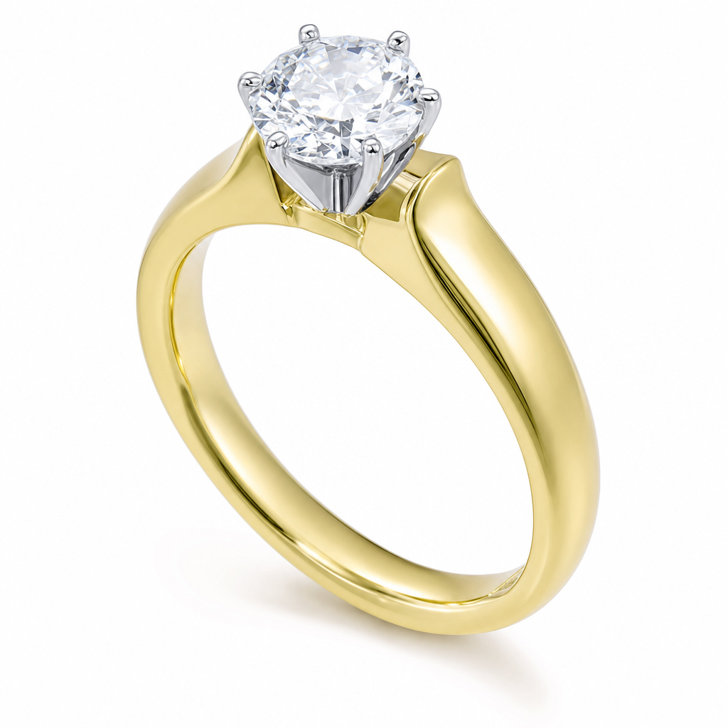 MONTADURA 373236 (Oro amarillo 18kt, 3.0, Zirconia)