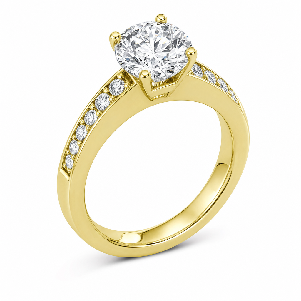 MONTADURA 80-01-0-04 373302 (Oro amarillo 18kt, 3.0, Zirconia)