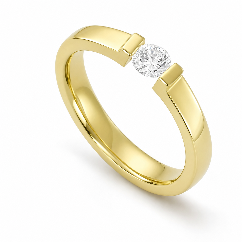 MONTADURA 373254 (Oro amarillo 18kt, 3.0, Zirconia)