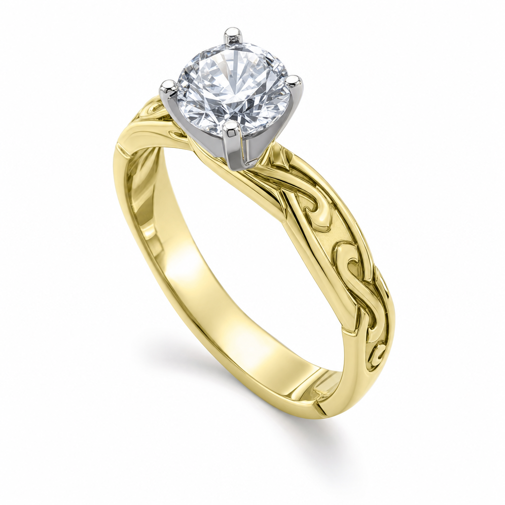 MONTADURA 373216 (Oro amarillo 18kt, 3.0, Zirconia)