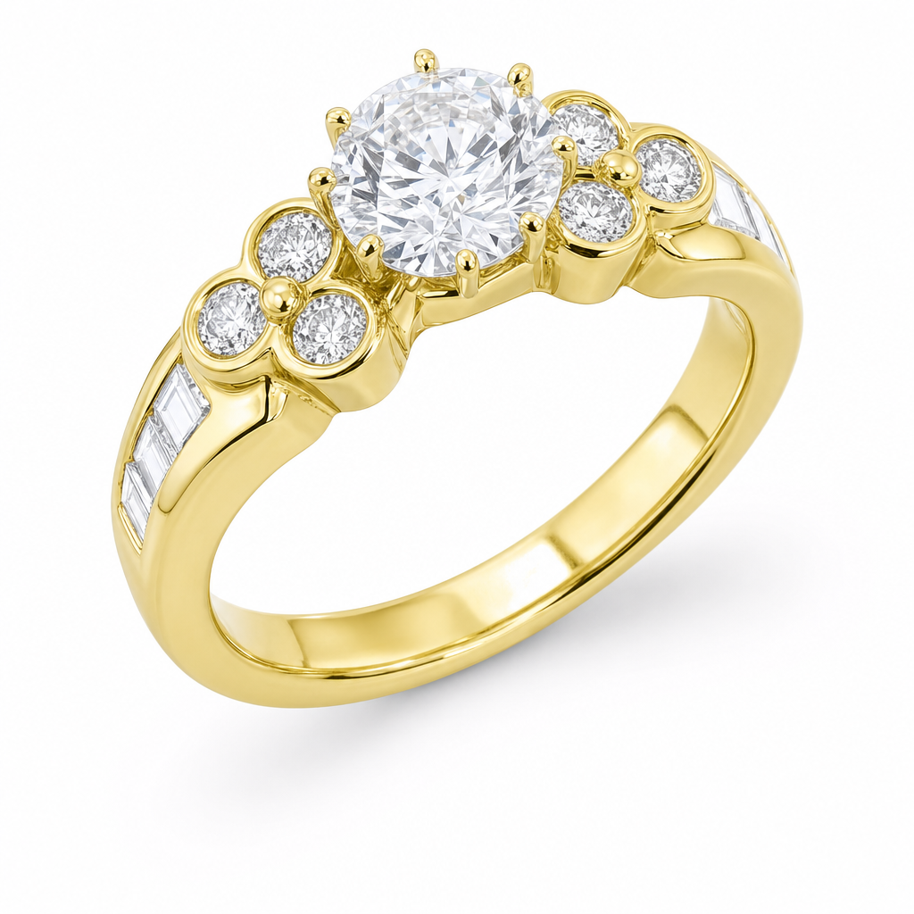 MONTADURA 6-0-02-0-04-6-0-04-0-08 373271 (Oro amarillo 18kt, 3.0, Zirconia)