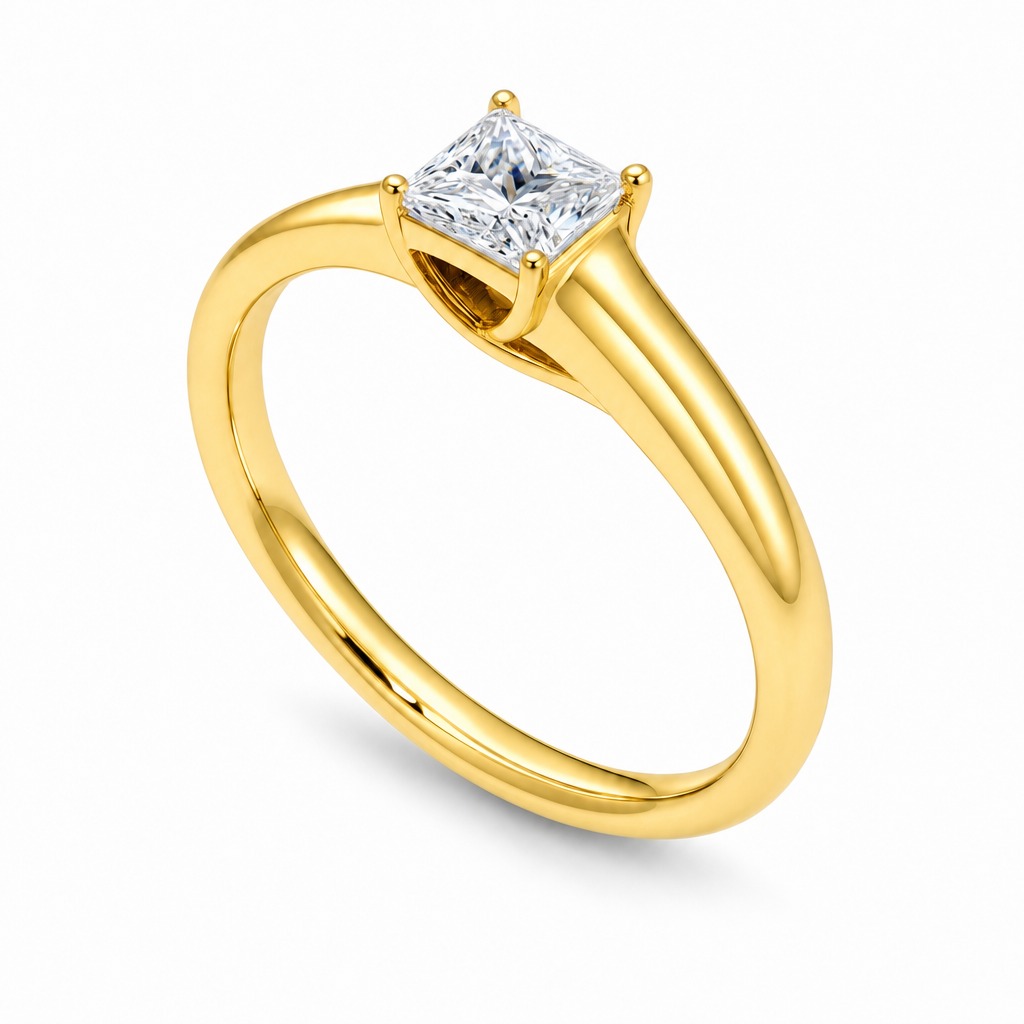 Génova · Princesa de aro fino · Oro amarillo