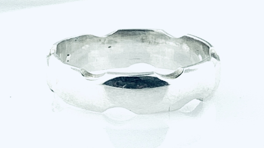 [372243/BCO10/4/4.0] ARGOLLA OLAS  LUSTRE (Oro blanco 10kt, 4mm, 4.0)