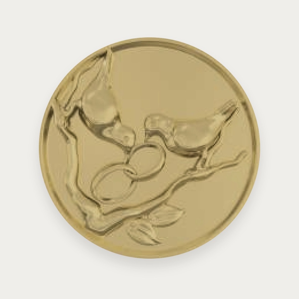 Palomas · Arras 3888 (Oro amarillo 10kt, 1.5 cm)