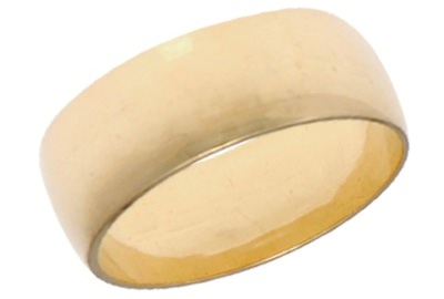 [372055/BCO10/2/4.0] ARGOLLA MEDIA CAÑA LISA (Oro blanco 10kt, 2mm, 4.0)
