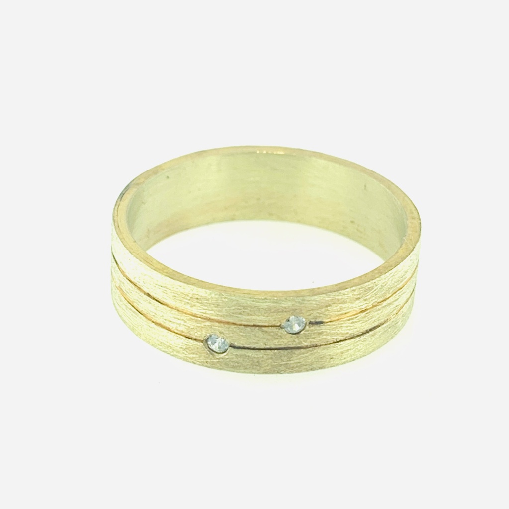 ARGOLLA HILOS BRILLANTE CON PUNTA ZIRCONIA