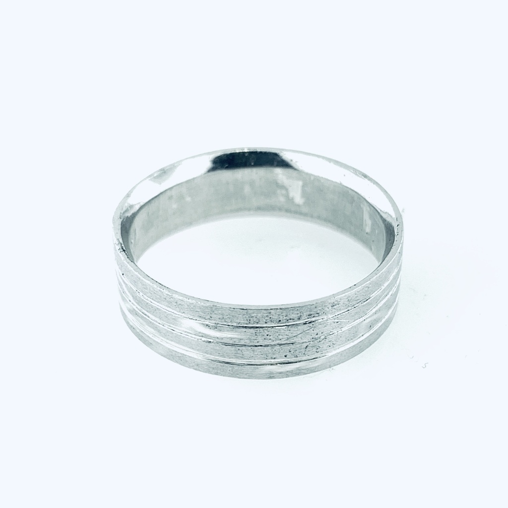 ARGOLLA MATE CON TRES LINEAS LUSTRE